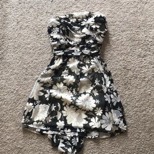 Black floral dress